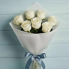 Букет 7 Белых роз Эдлесс Лав в Агрызе