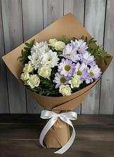 Букет цветов из:  Хризантемы и Розы в Агрызе