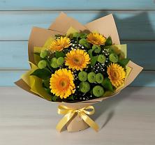 Букет цветов из:  Герберы и Хризантемы в Агрызе