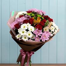 Букет цветов из:  Розы, Хризантемы и Альстромерии в Агрызе