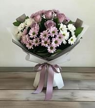 Букет цветов из:  Хризантемы и Розы #REPLACE_PRED# Агрызе