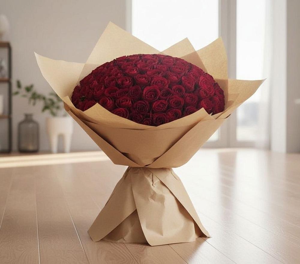 Букет 101 Красная роза в Агрызе